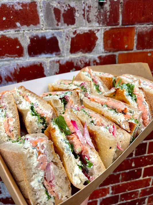 Lunch Pide Box - Smoked Salmon Dill & Jalapeño Cream Cheese