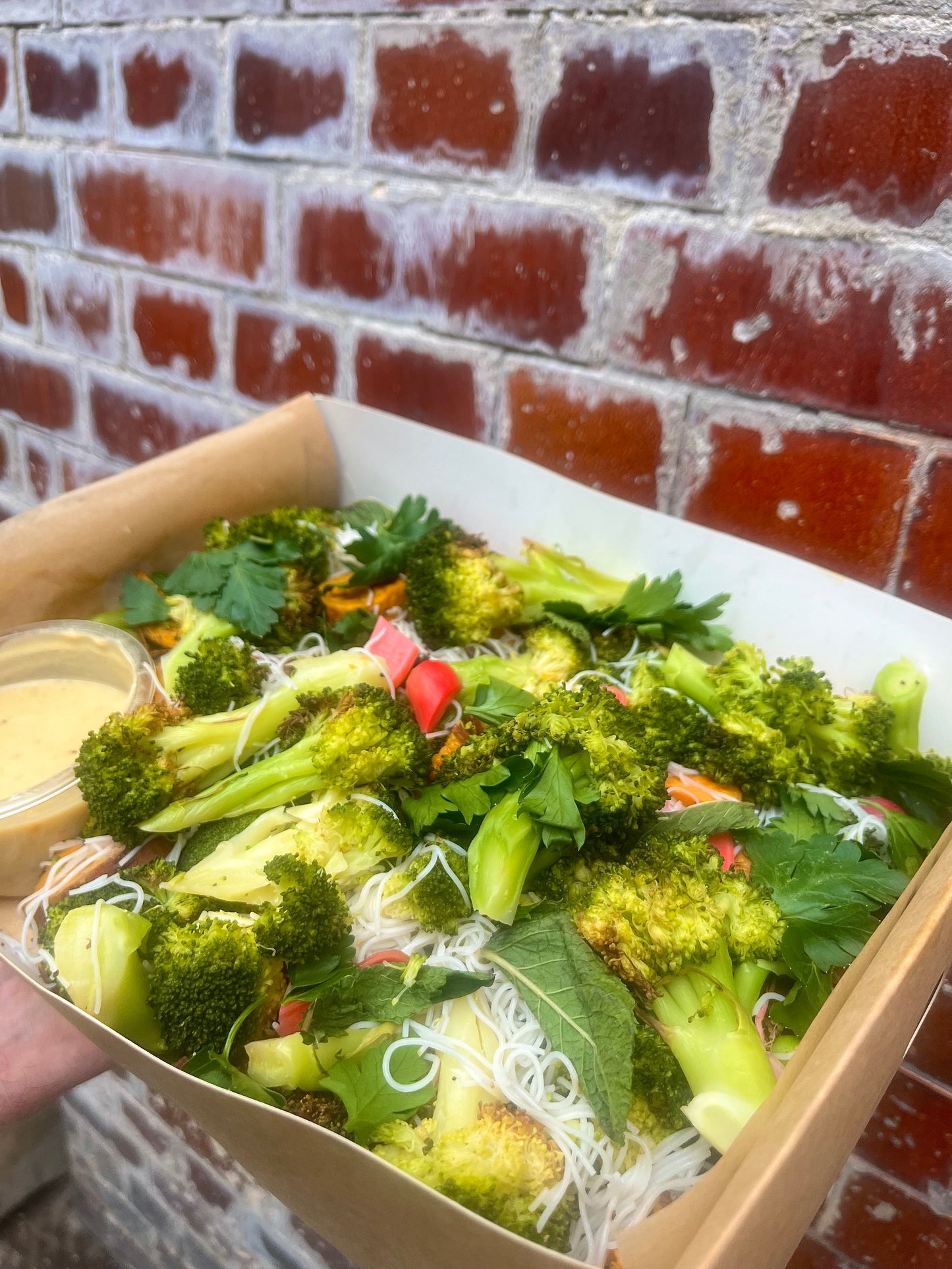 Breakfast Salad Box-  Tenderstem Broccoli, Sweet Potato and Pearl Barley (Ve)